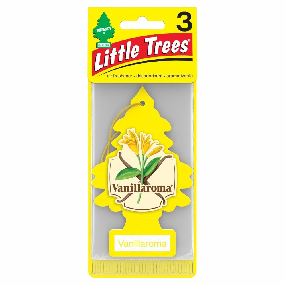 Aromatizante Little Trees Vanillaroma 3 Unidades