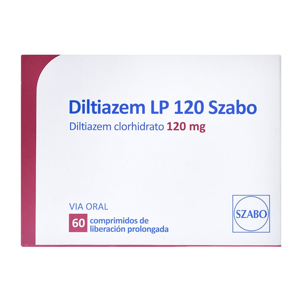 Diltiazem LP 120 mg 60 Comprimidos