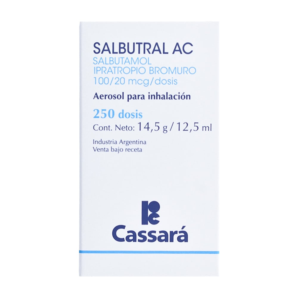 Salbutral AC 100 mcg/20 mcg Aerosol 250 Dosis