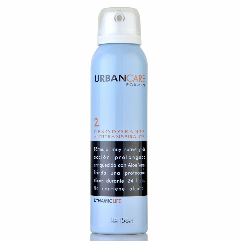 Desodorante y Antitranspirante en Aerosol Urban Care Men Dynamic Life 158 ml