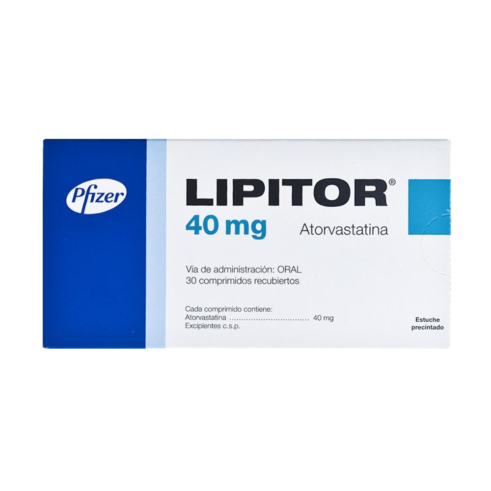 Lipitor 40 mg 30 Comprimidos Recubiertos