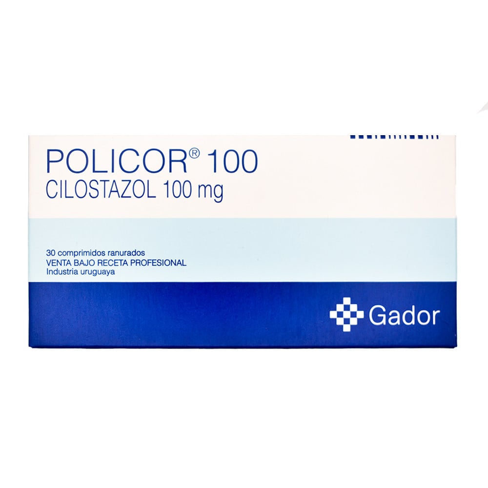 Policor 100 mg 30 Comprimidos Ranurados