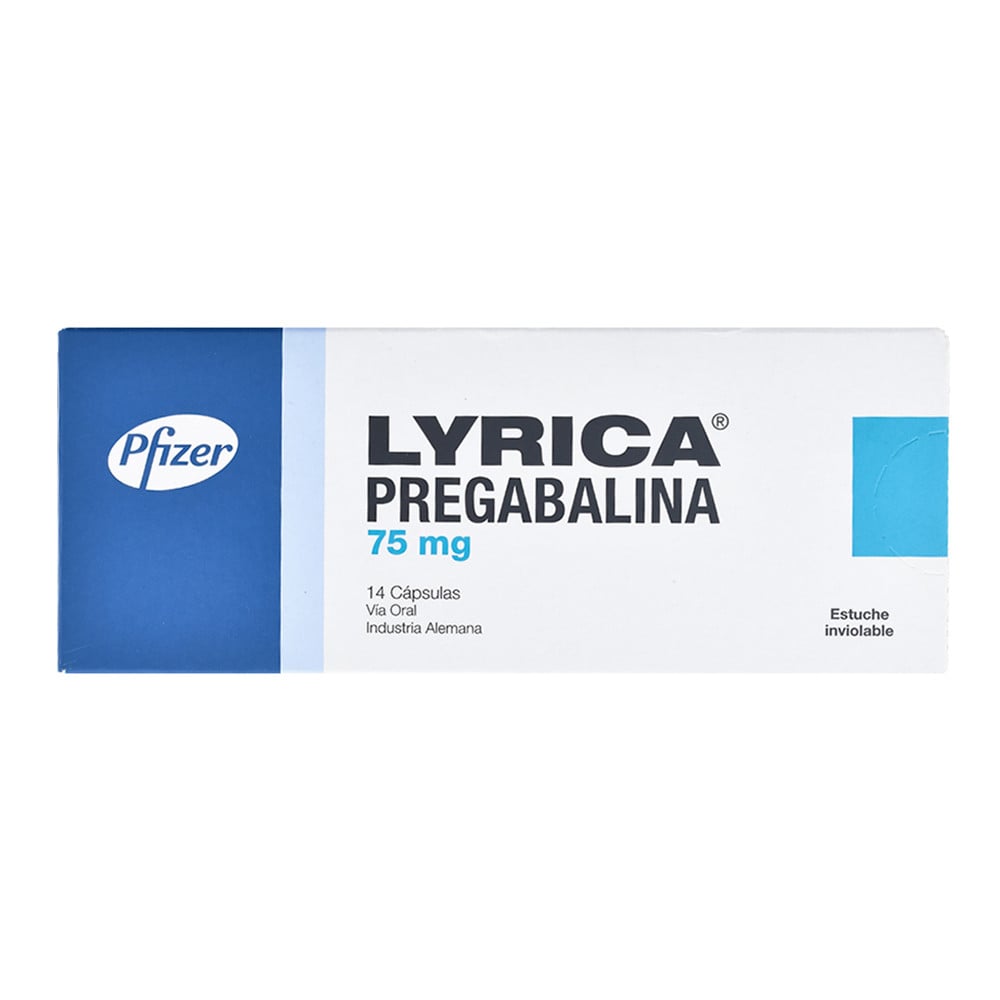 Lyrica 75 mg 14 Cápsulas