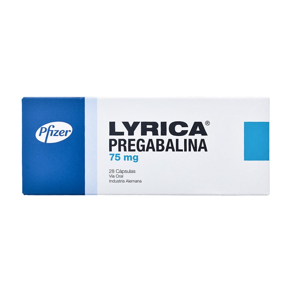Lyrica 75 mg 28 Cápsulas
