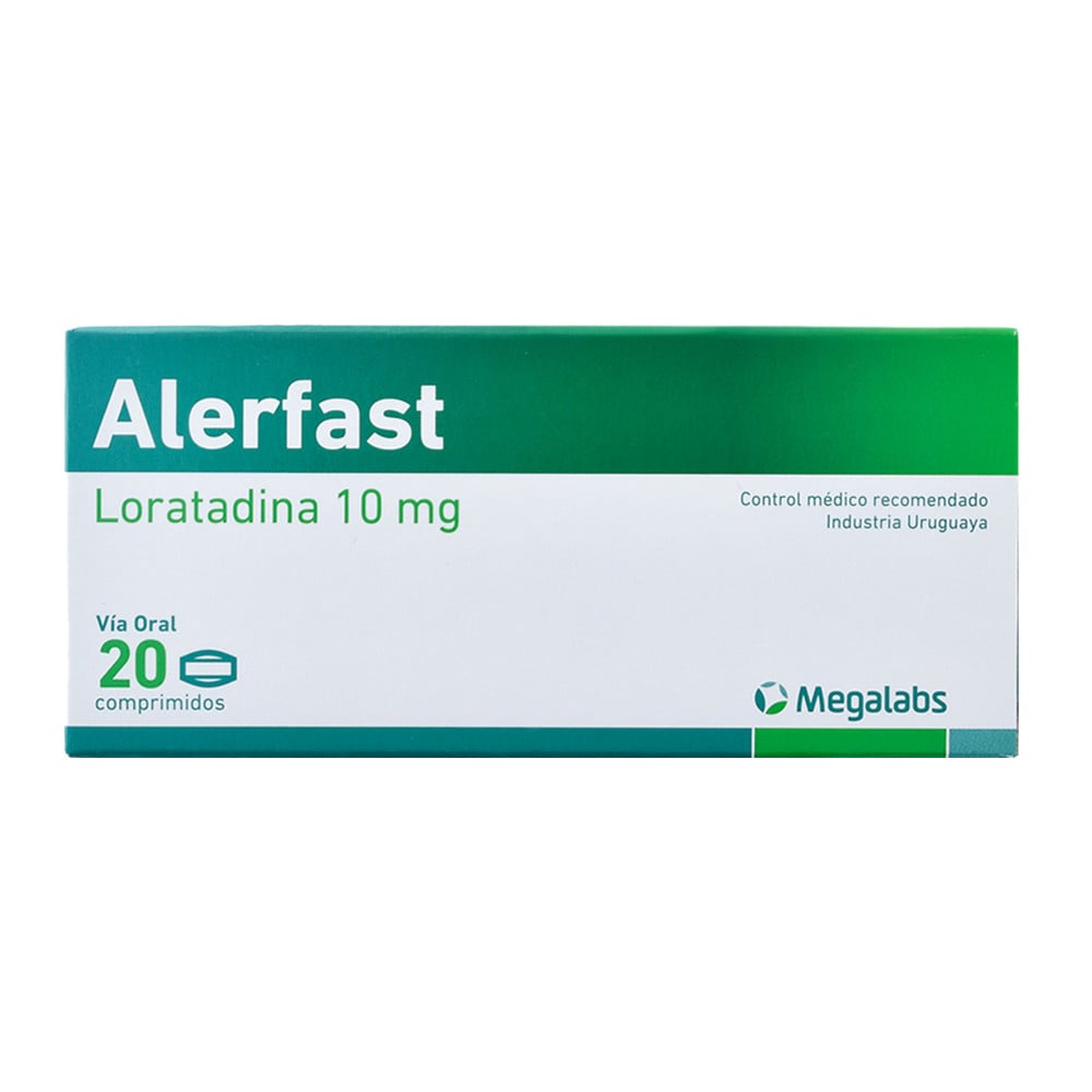 Alerfast 10 mg 20 Comprimidos