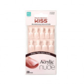 Uñas Postizas Adhesivas Kiss French Nude Nail De Acrílico