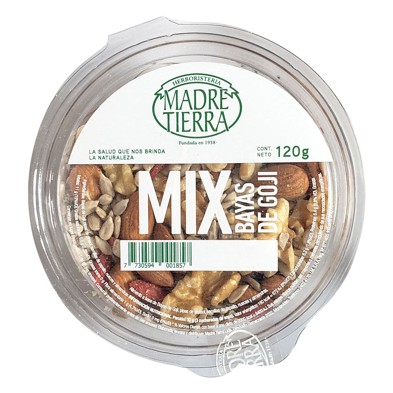 **MIX BAYAS DE GOJI 120G POTE MADRE TIERRA