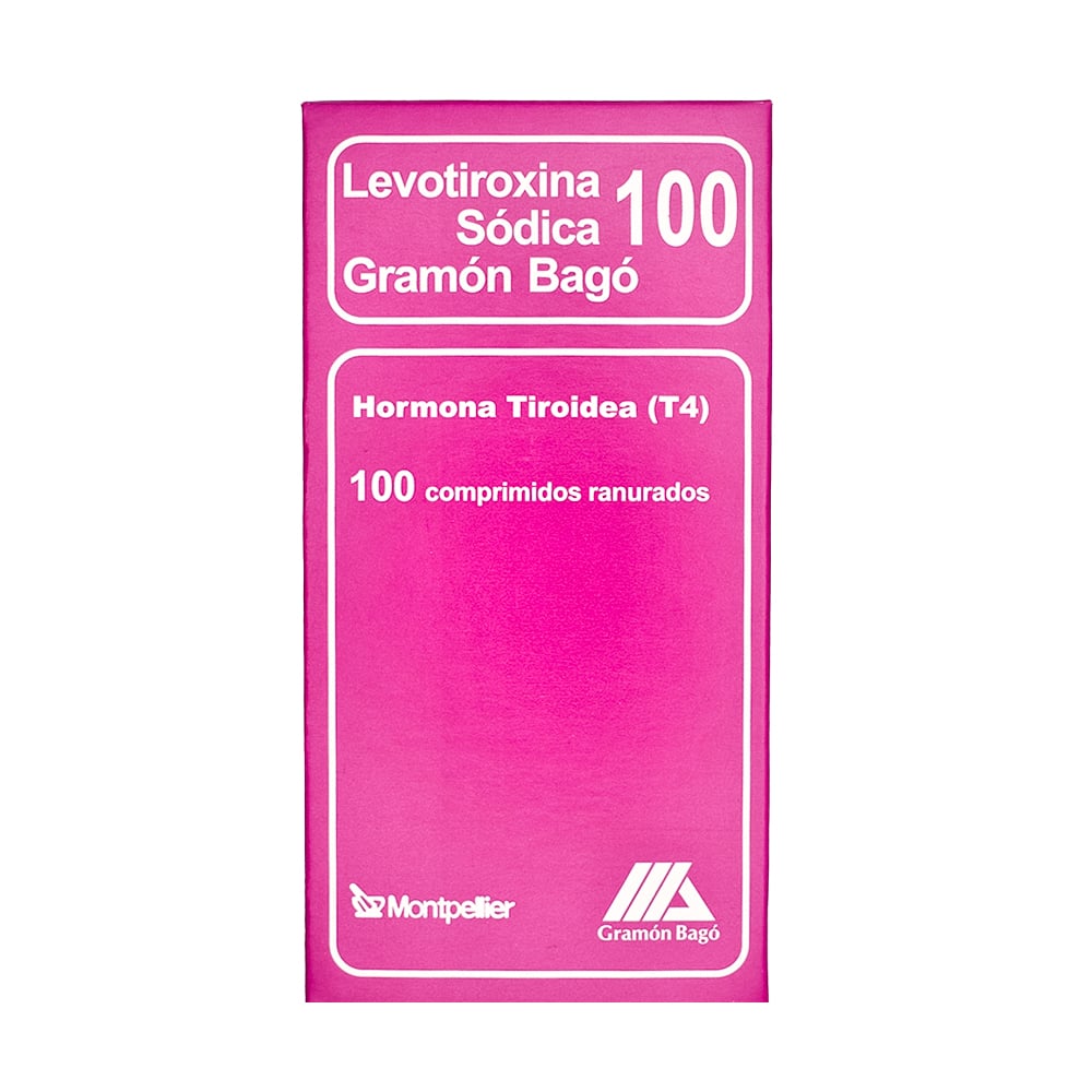 Levotiroxina 100 mcg 100 Comprimidos Ranurados