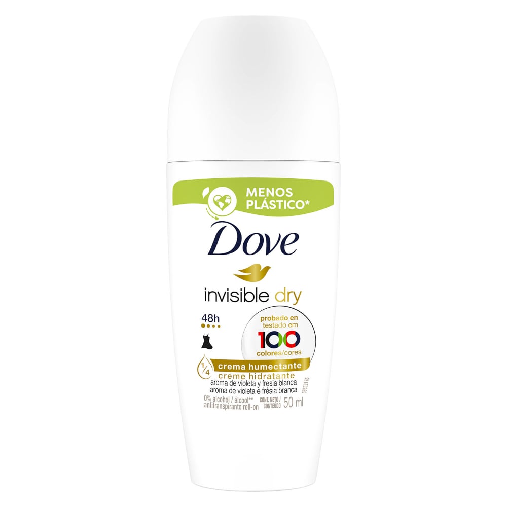 Antitranspirante en Roll On Dove Invisible Dry 50 ml