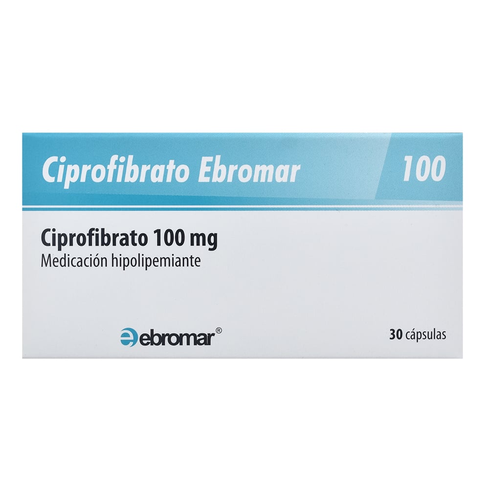 CIPROFIBRATO MELIFAR 100 MG 30 CÁPSULAS