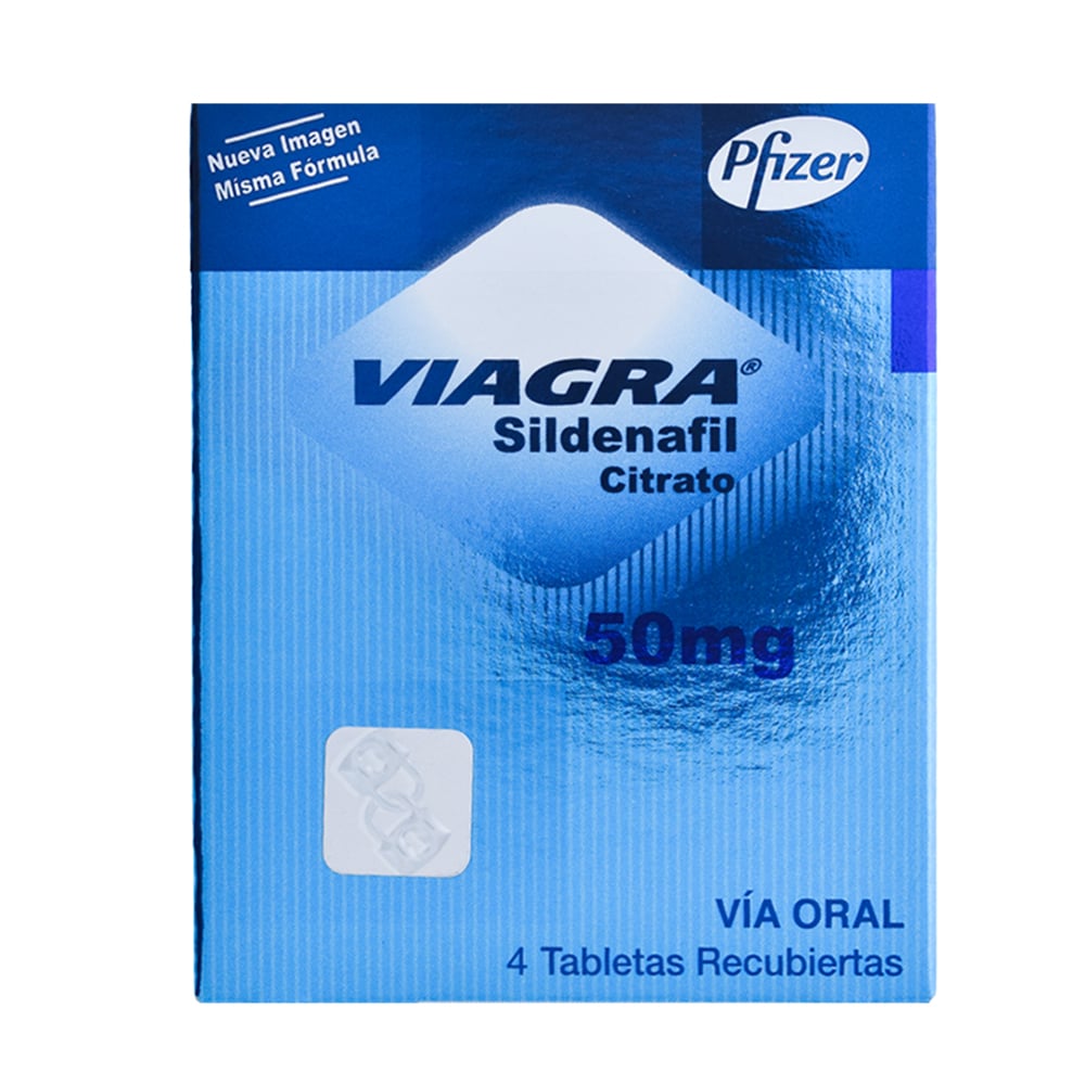Viagra 50 mg 4 Tabletas Recubiertas