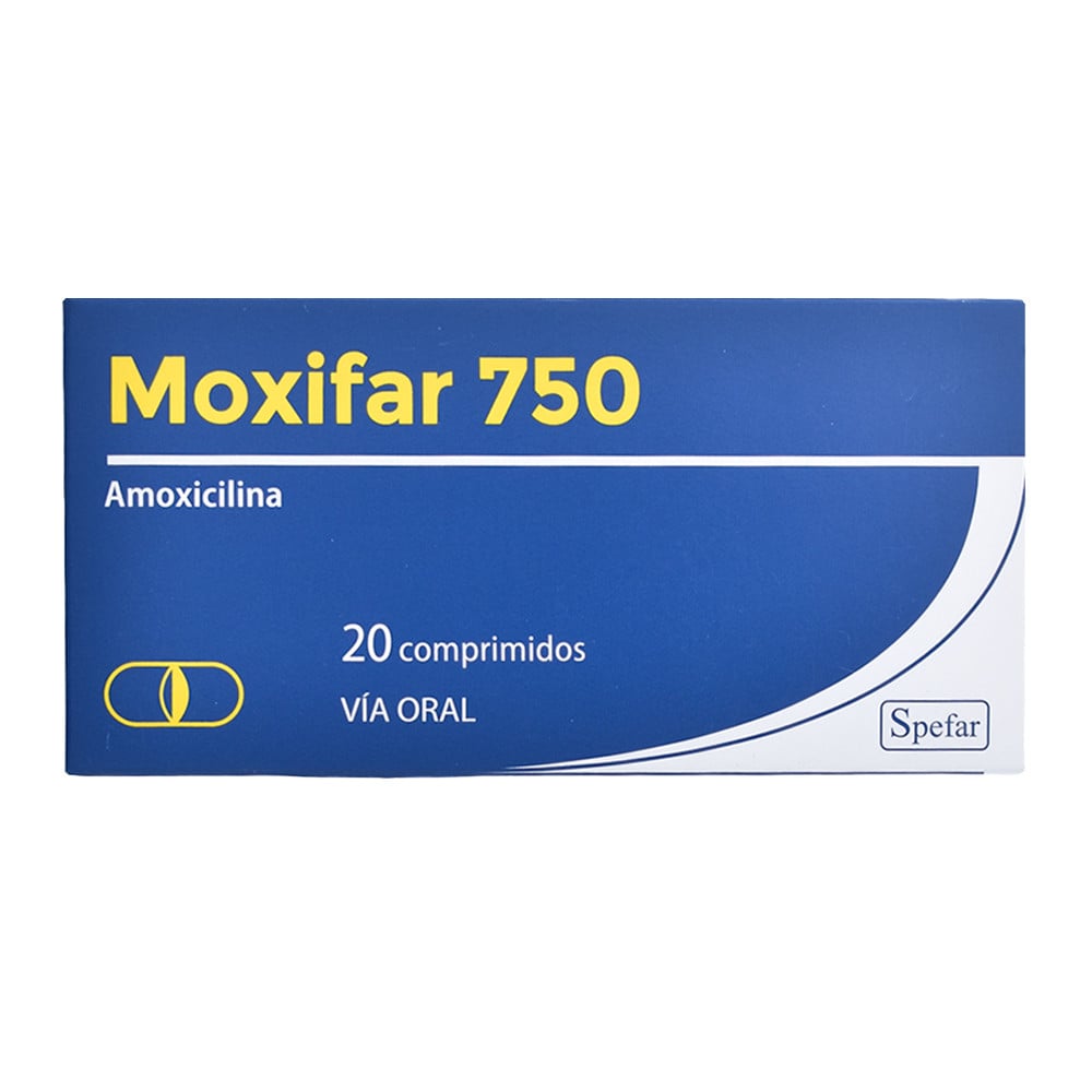 Moxifar 750 mg 20 Comprimidos