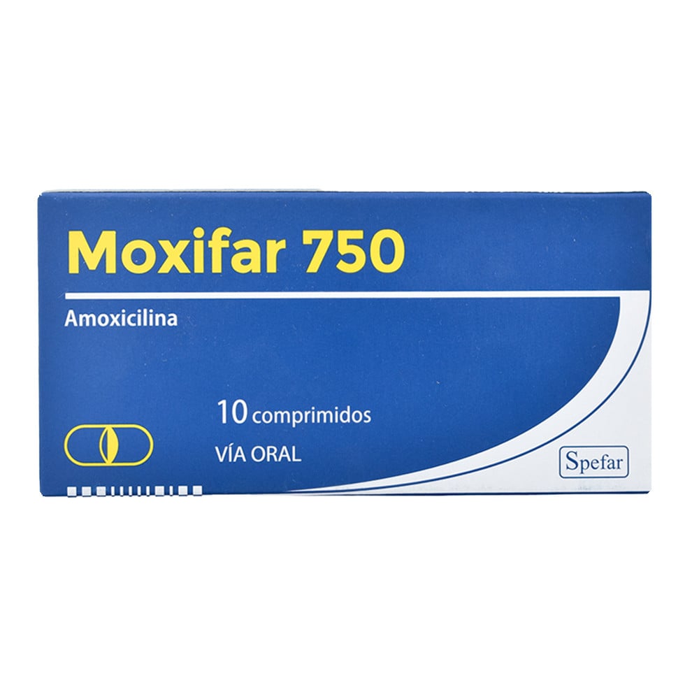 Moxifar 750 mg 10 Comprimidos