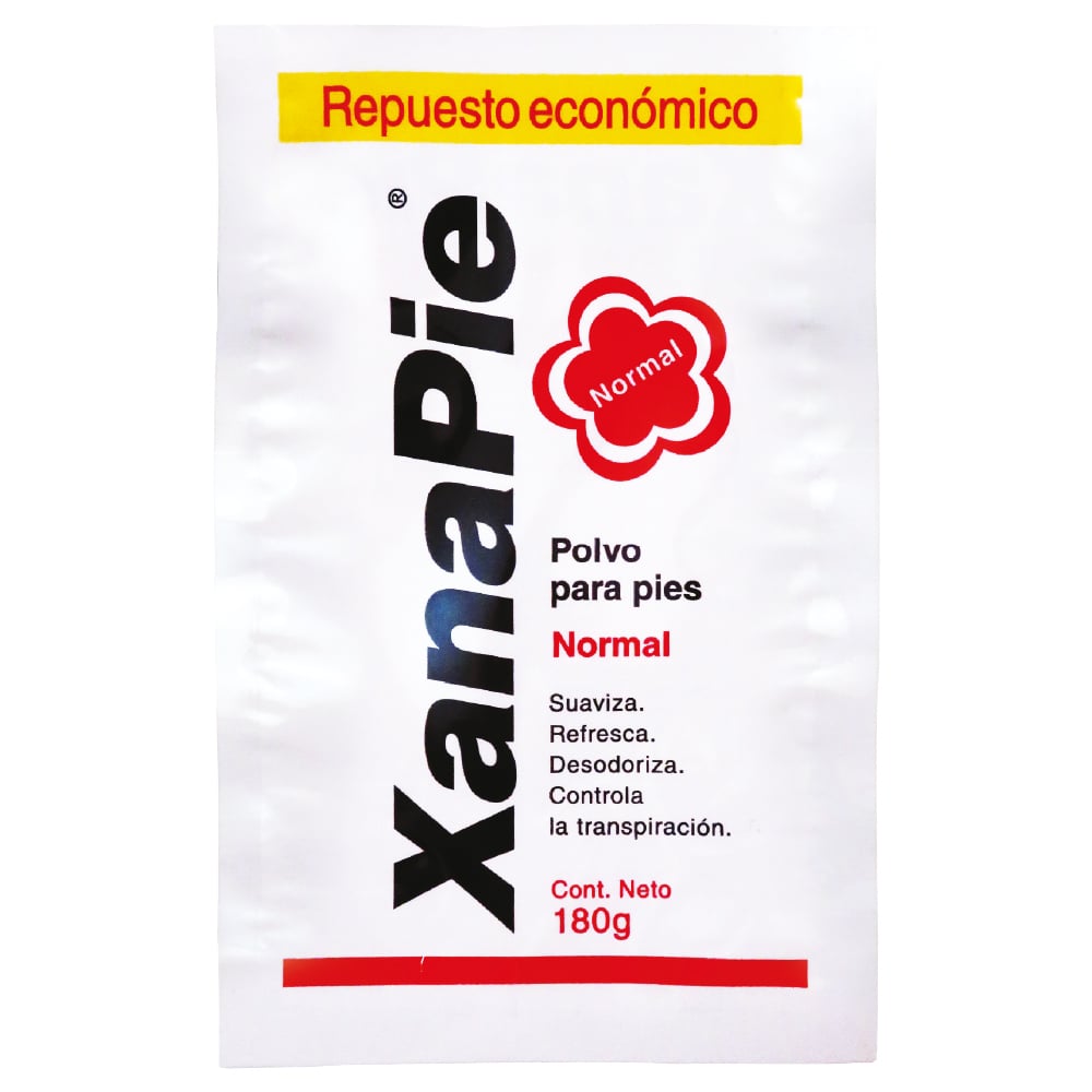 Bolsa de Repuesto Talco Pédico Xanapie Normal 180 g
