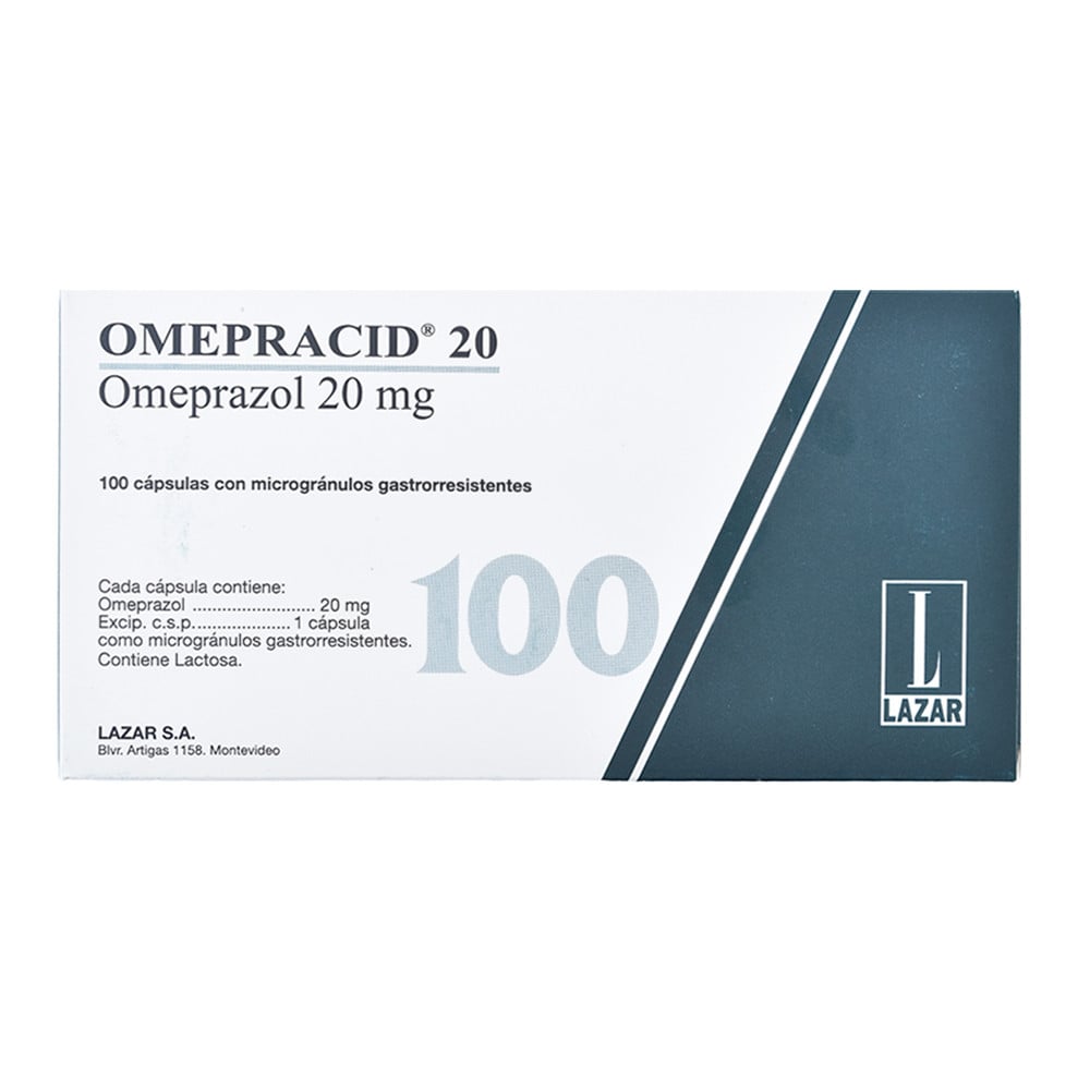 Omepracid 20 mg 100 Cápsulas Gastrorresistentes