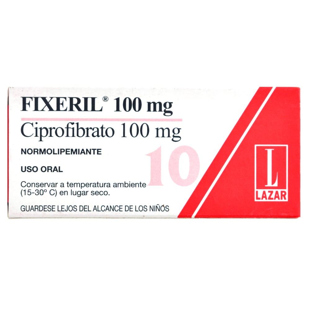 Fixeril 100 mg 10 Comprimidos