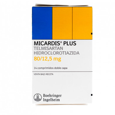 Micardis Plus 80 mg/12.5 mg 14 Comprimidos Doble Capa