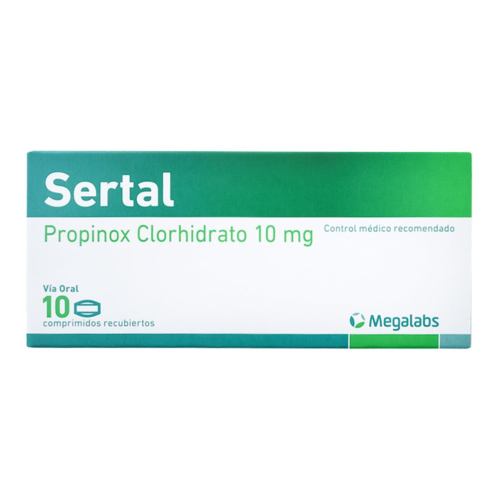 SERTAL 10 MG 10 COMPRIMIDOS