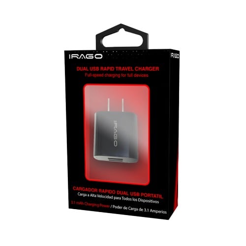 Cargador de Pared Irago USB 7988 Premium