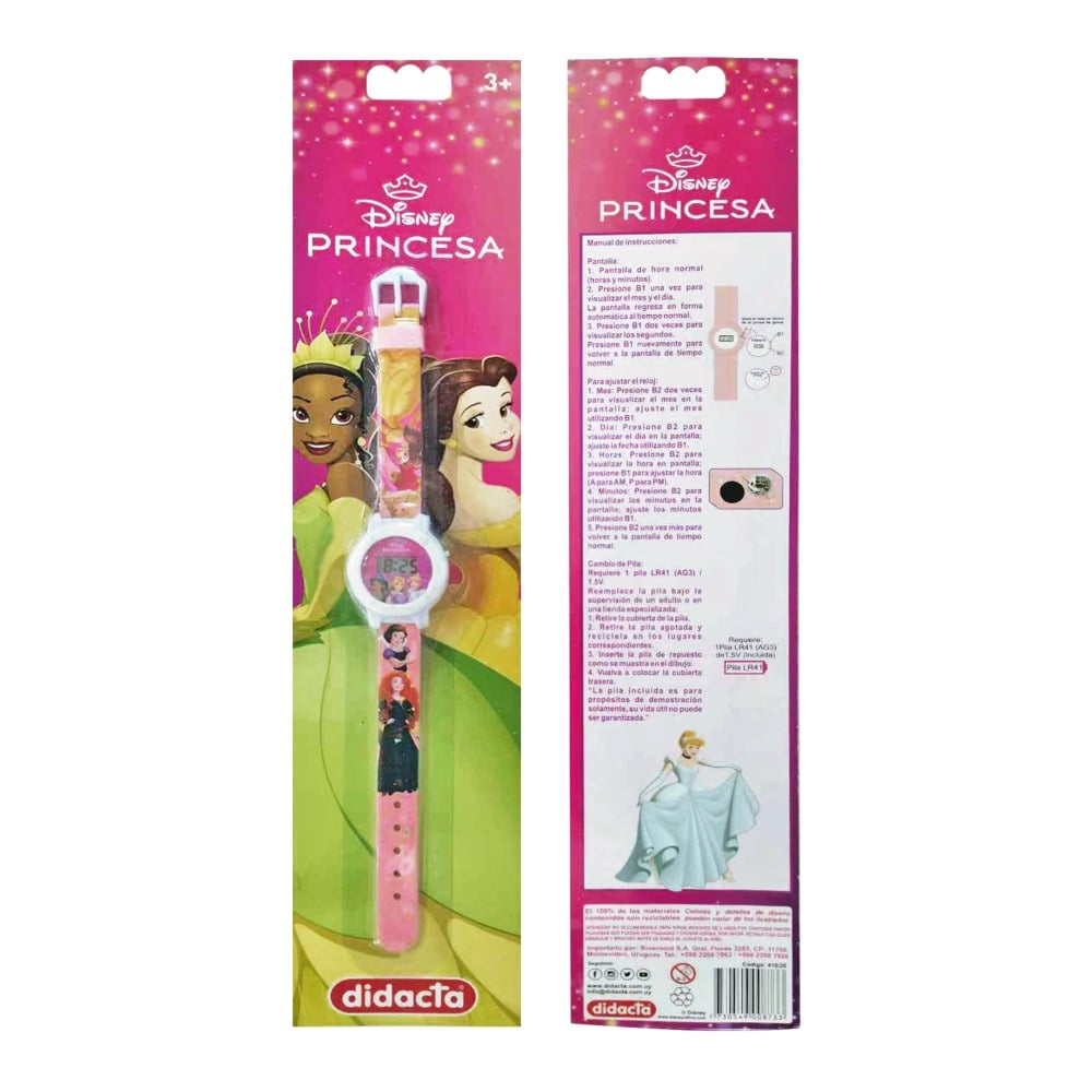 Reloj Didacta Princesas Infantil