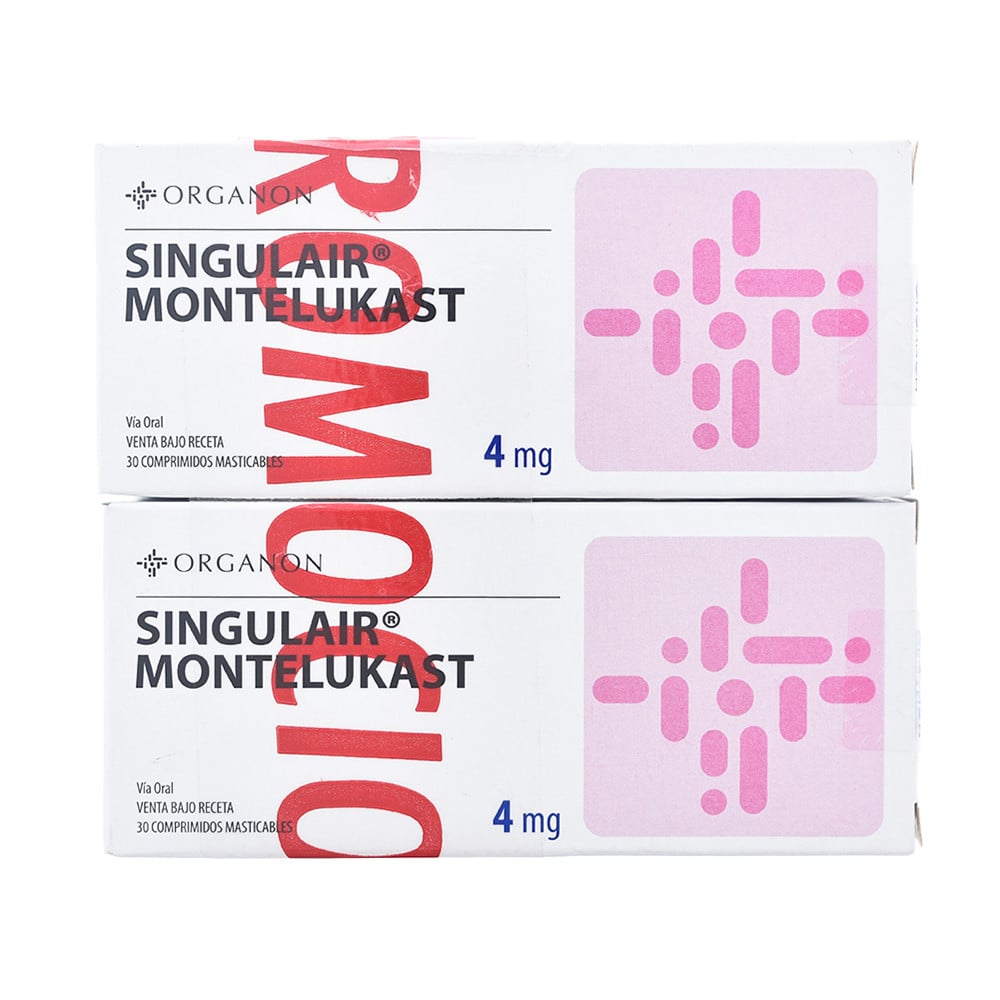Singulair 4 mg 30 Comprimidos Masticables 2 Unidades