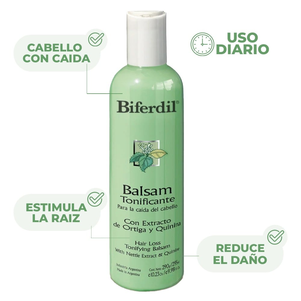 BALSAMO BIFERDIL ORTIGA Y QUINA 295 ML.