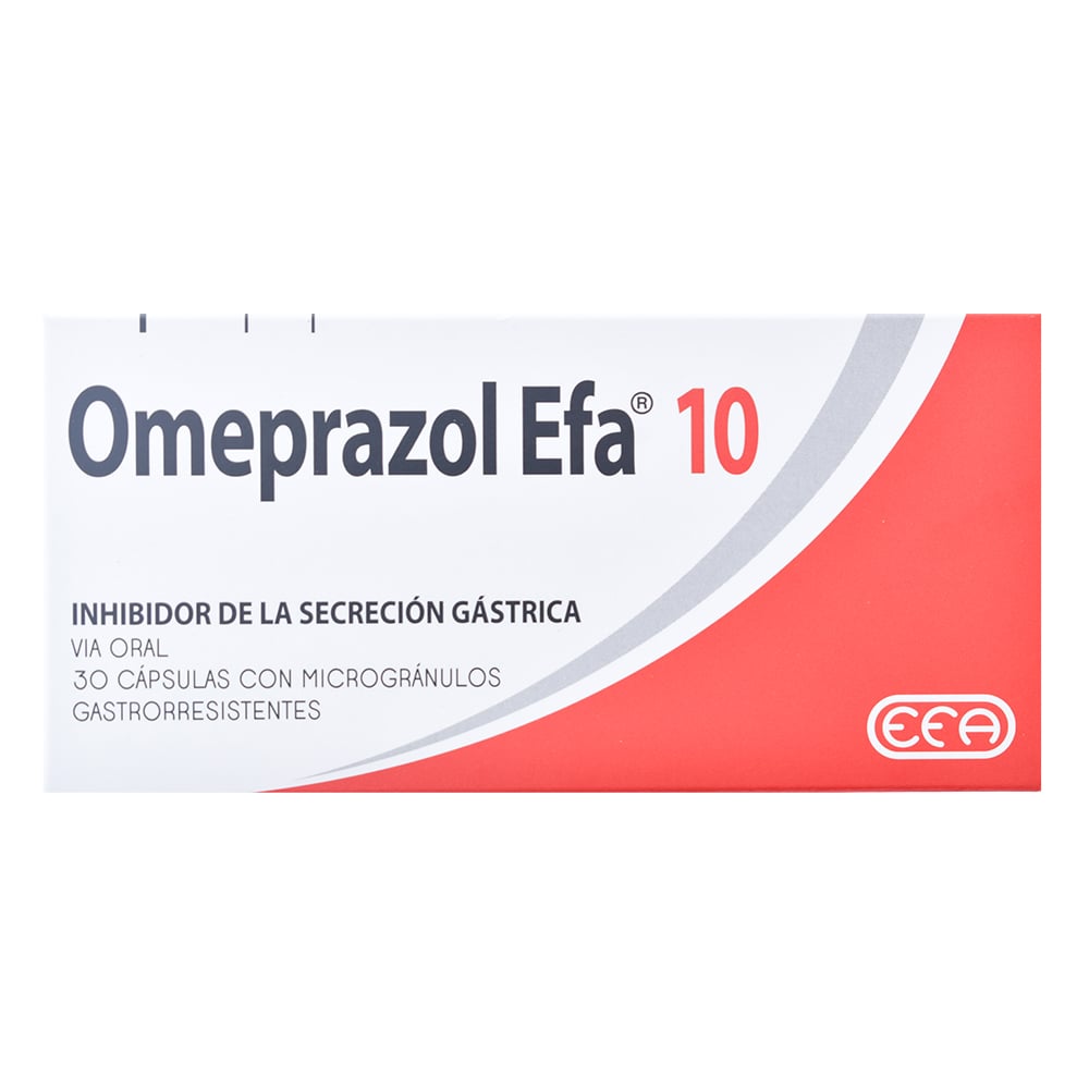 Omeprazol Efa 10 mg 30 Cápsulas Gastrorresistentes