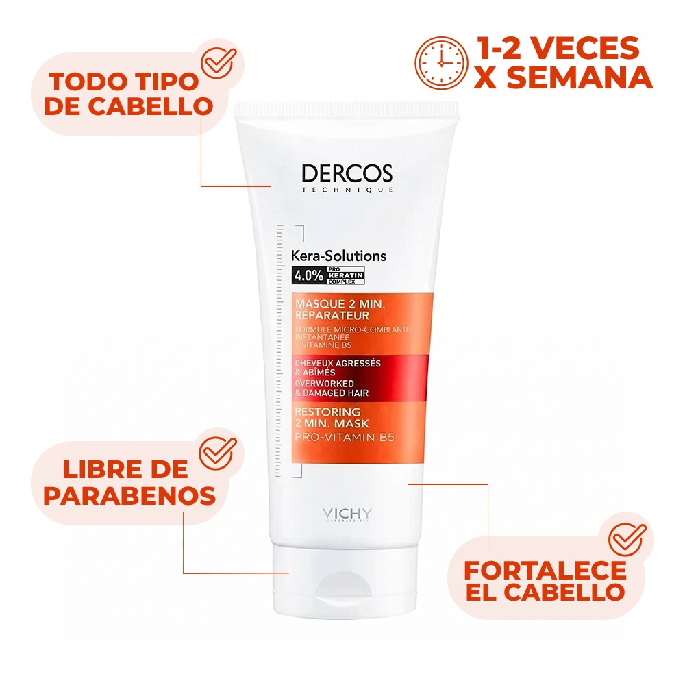 Mascarilla de Tratamiento Vichy Dercos Kera-Solutions 200 ml