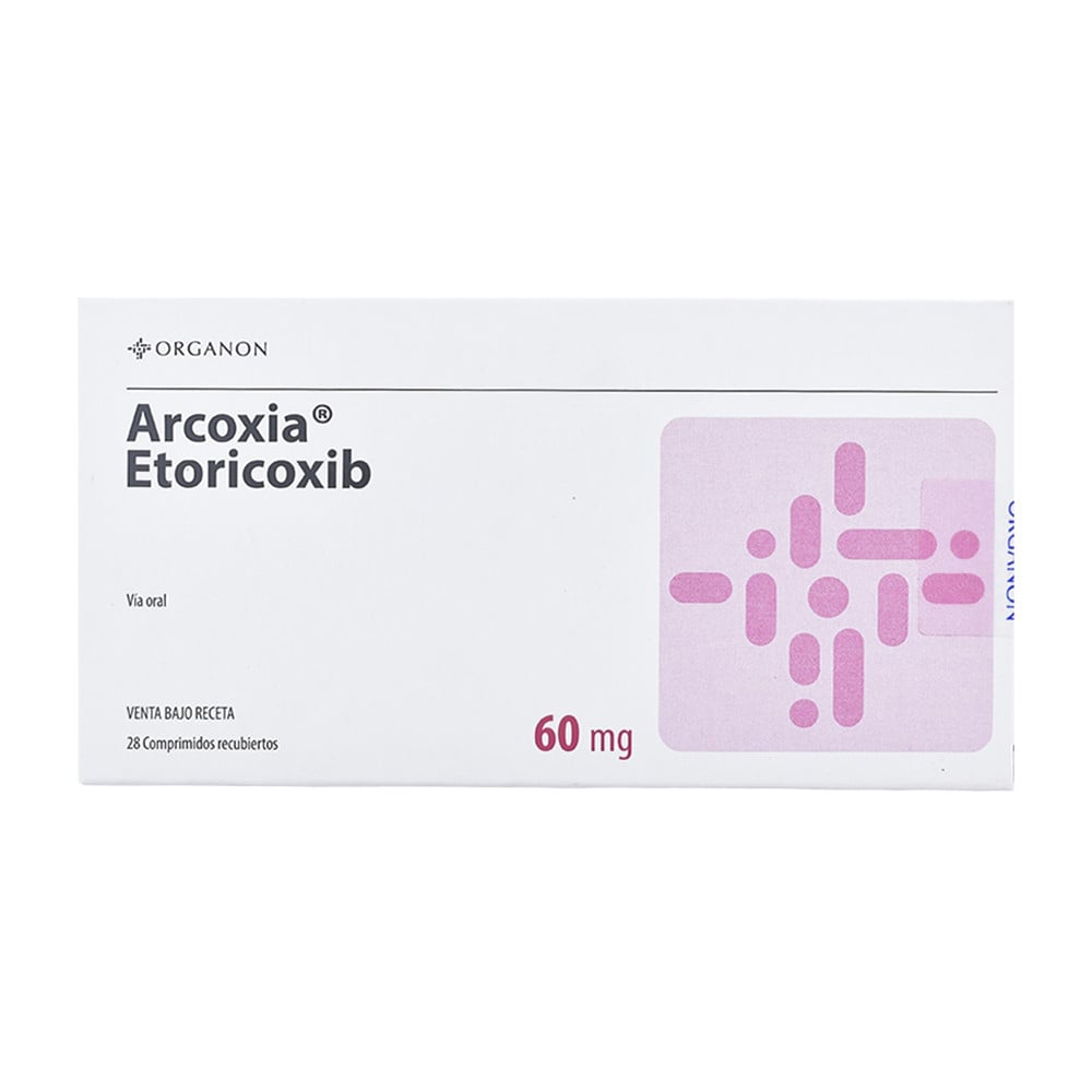 Arcoxia 60 mg 28 Comprimidos Recubiertos