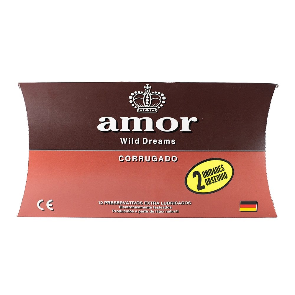 PRESERVATIVO AMOR CROWLING MARRON X12 UNIDADES.