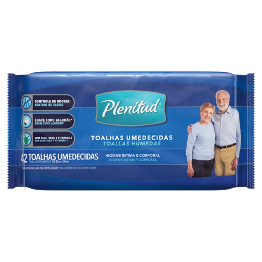 Toallitas Húmedas Plenitud para Adulto 42 Unidades   