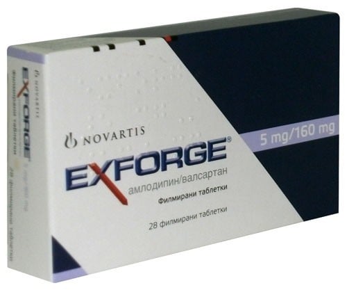 Exforge 5 mg/160 mg 28 Comprimidos