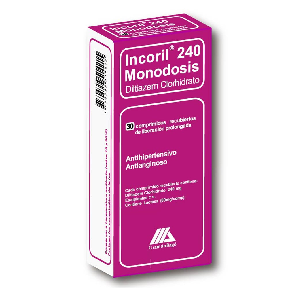 Incoril Monodis 240 mg 30 Comprimidos Recubiertos LP