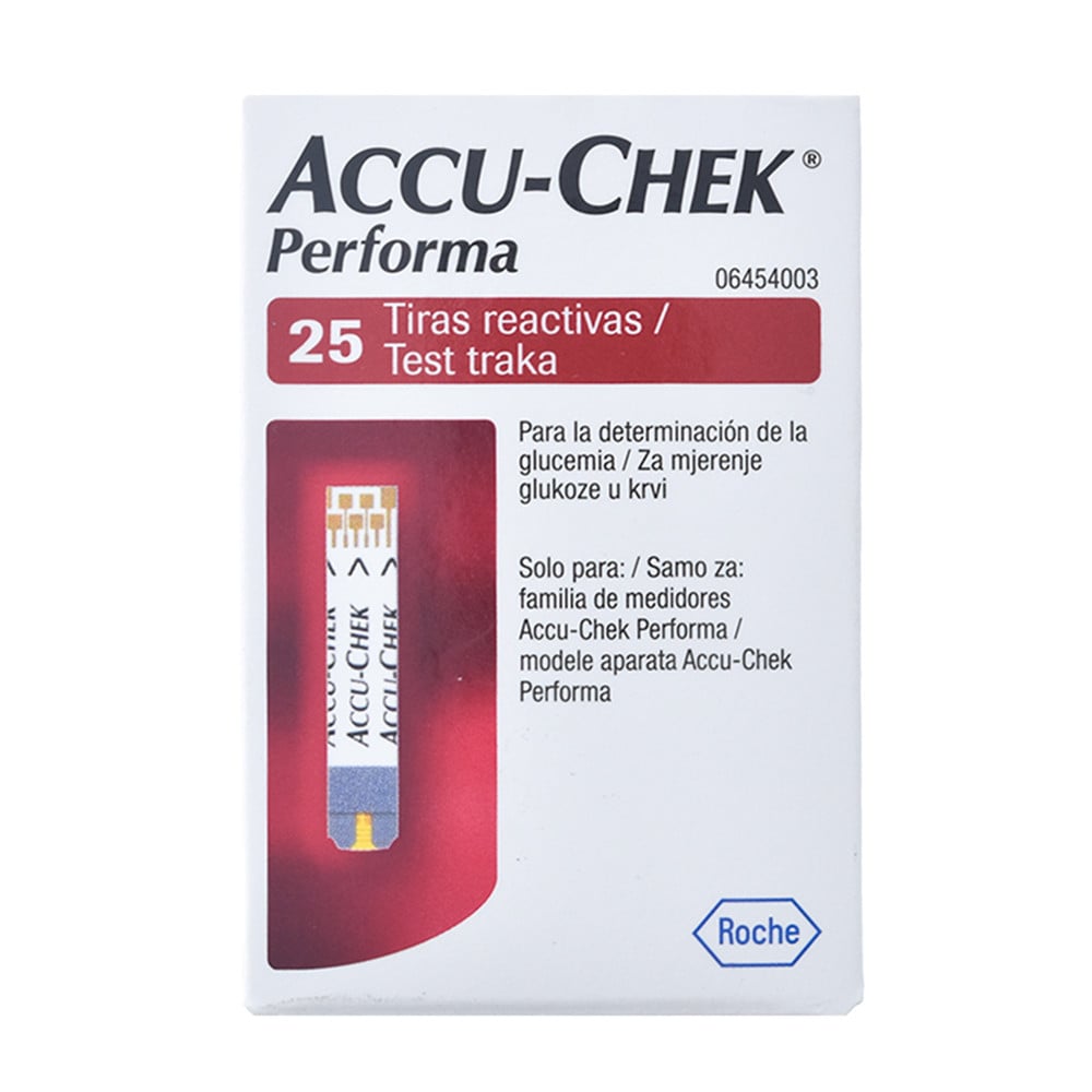 TIRAS ACCU-CHEK PERFORMA 25 UNIDADES