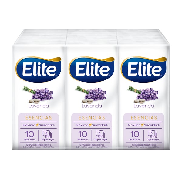 Pack de pañuelos descartables Elite Aromas Premium de 6 paquetes individuales