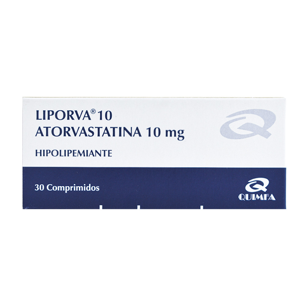 Liporva 10 mg 30 Comprimidos