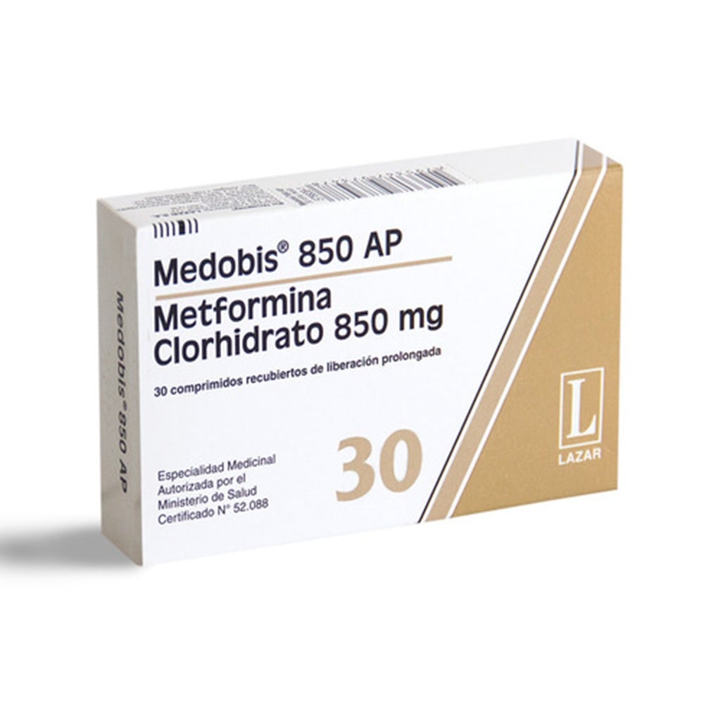 Medobis AP 850 mg 30 Comprimidos Recubiertos LP