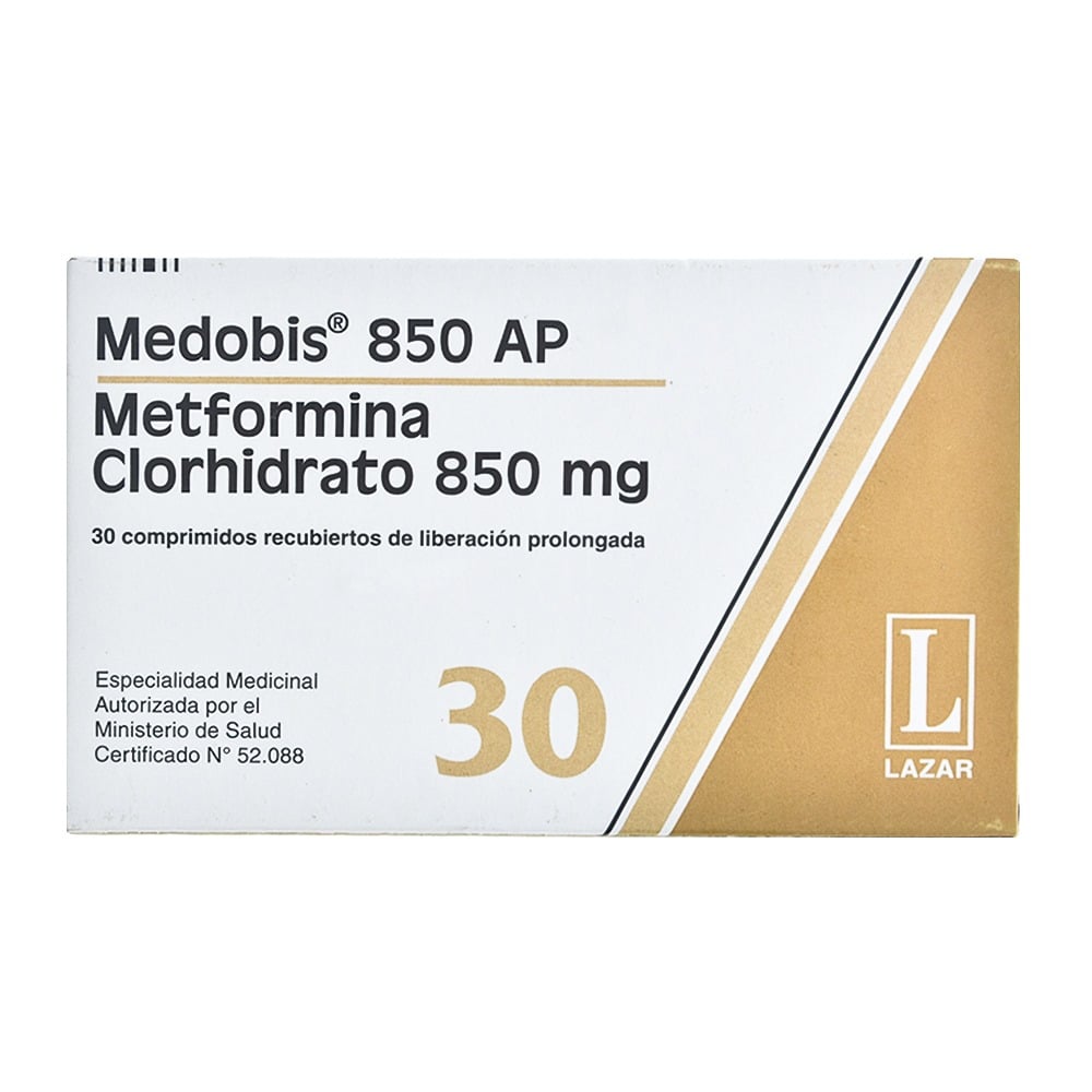 Medobis AP 850 mg 30 Comprimidos Recubiertos LP | Farmashop