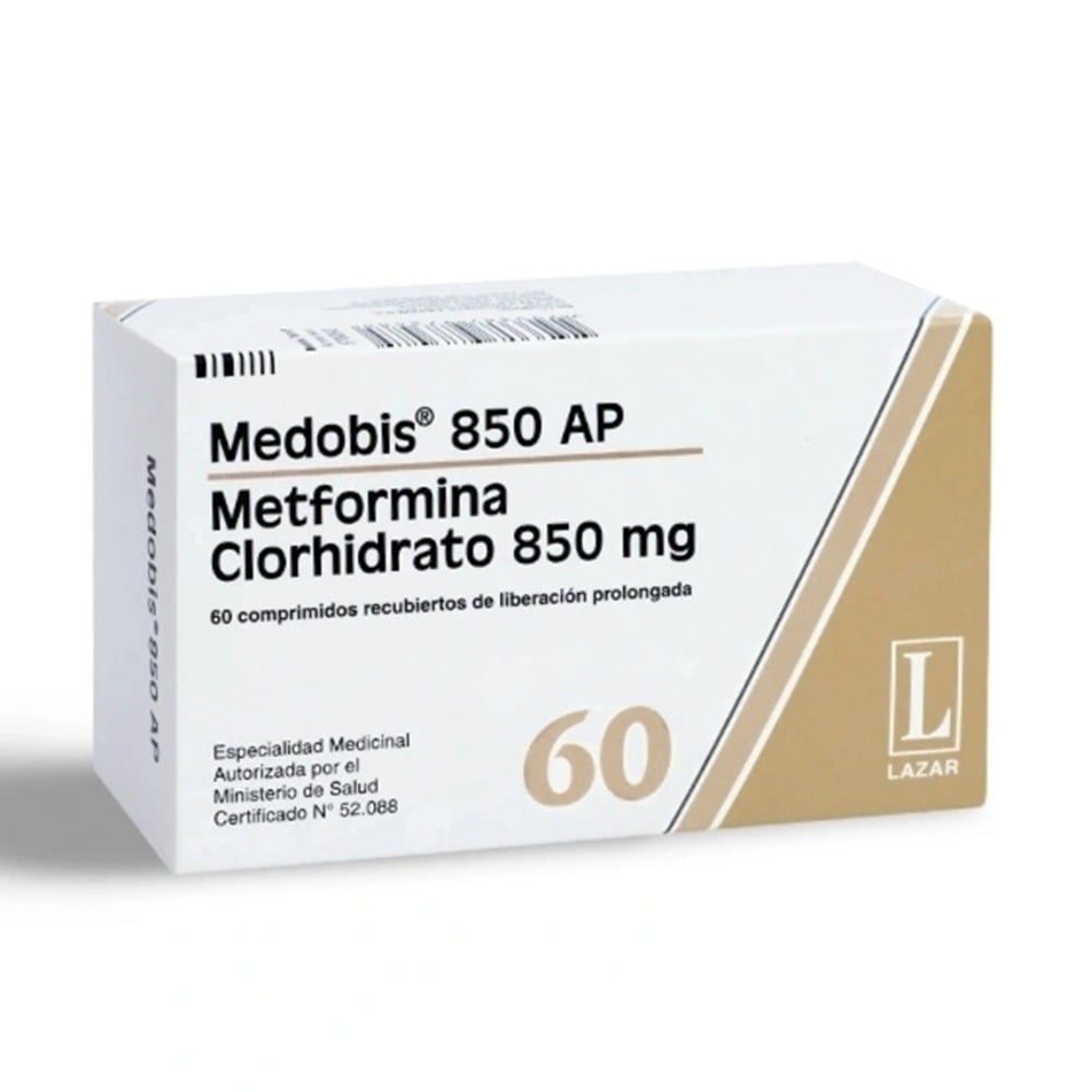 Medobis AP 850 mg 60 Comprimidos Recubiertos LP