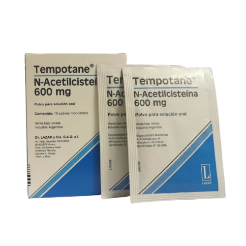Tempotane 600 mg Polvo 10 Sobres