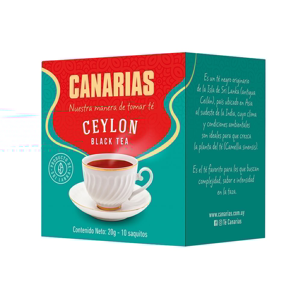 Té Negro Canarias Ceylon 10 Saquitos