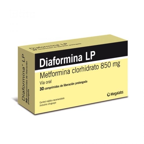 DIAFORMINA LP 850 MG 30 COMPRIMIDOS