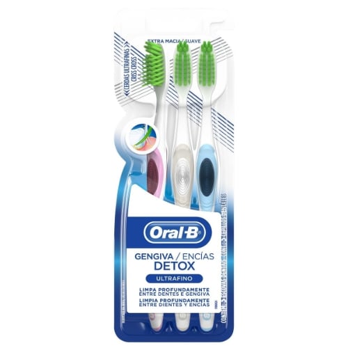 Cepillo de Dientes Oral B Detox Ultrafino 3 Unidades