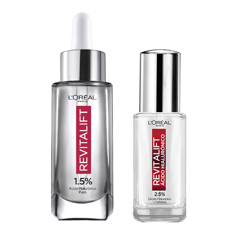 Combo L'oréal Paris Dermo Expertise Revitalift ácido Hialurónico Sérum Facial 30 Ml y Sérum De Ojos 20 Ml