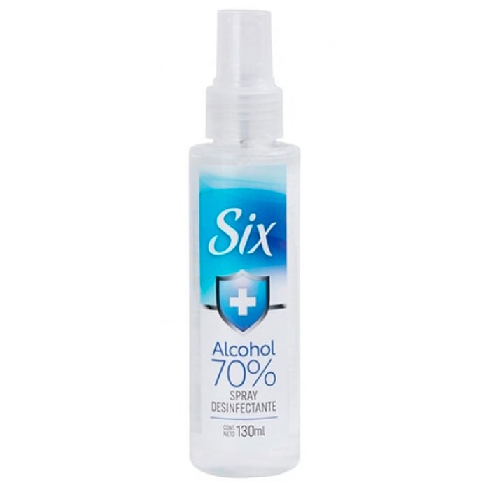 Alcohol Six Antiséptico 70% 130 ml