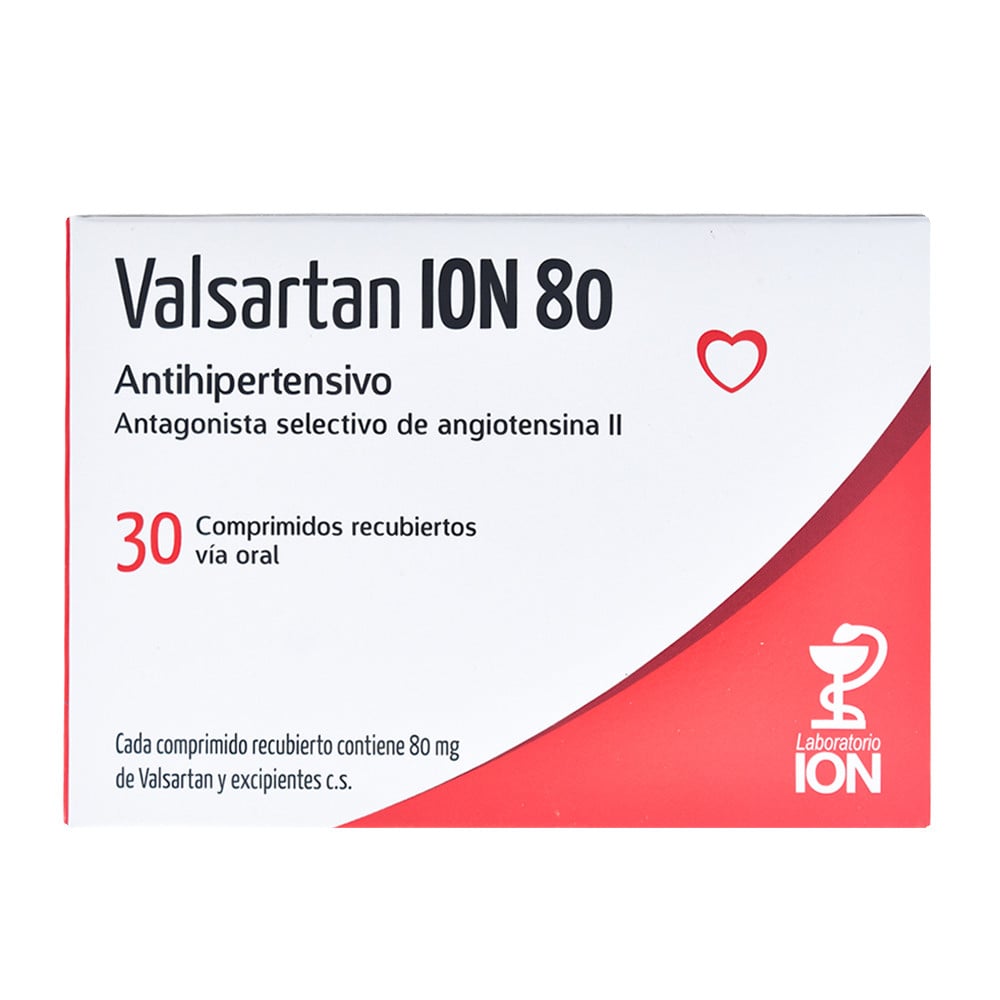 Valsartan ION 80 mg 30 Comprimidos Revestidos
