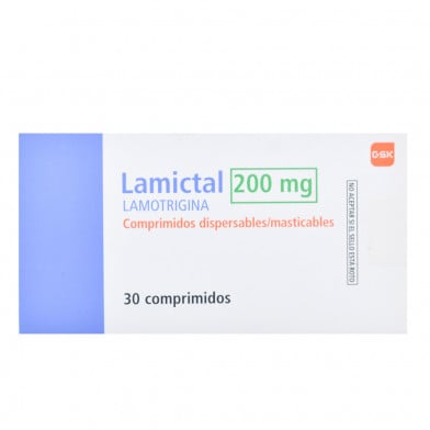 Lamictal 200 mg 30 Comprimidos Dispersables