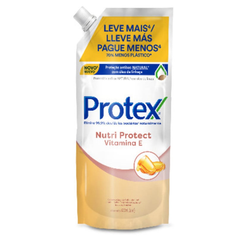 Jabón Líquido Protex Vitamina E Corporal Refill 500 ml