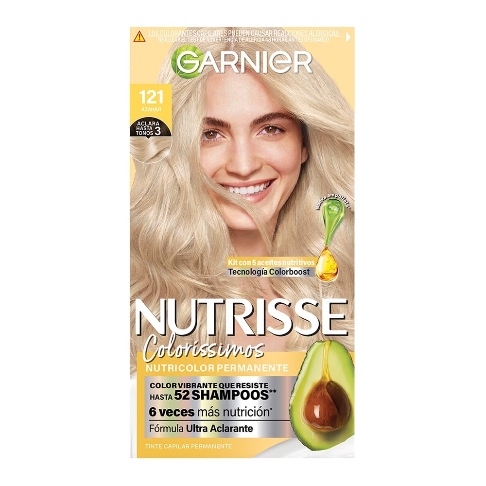 Tinta Garnier Nutrisse Coloríssimos N°121 Azahar
