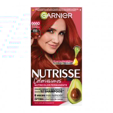Tinta Garnier Nutrisse Coloríssimos N°6660 Manzana